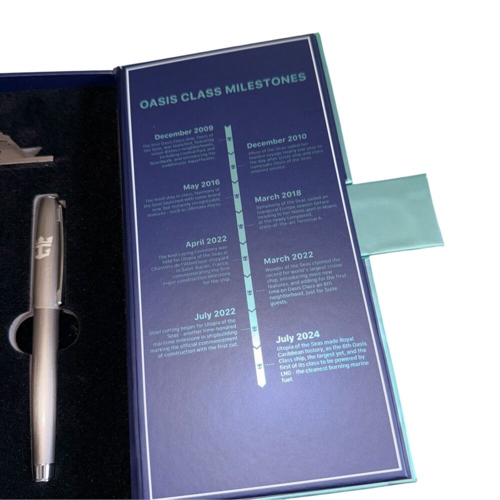 Royal Caribbean Utopia Seas 2024 Inaugural Steel Collector Set Limited Edition - Picture 5 of 12